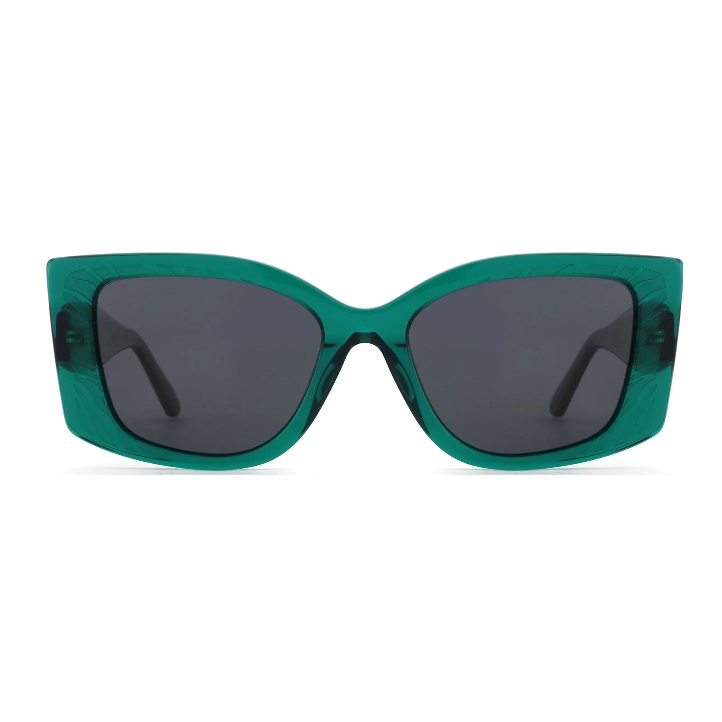 ZENOTTIC Trendige quadratische Acetat-Sonnenbrillen für Damen UV400 Myopie Optische Sonnenbrille Polarisierte Gleitsicht-Sonnenbrillen