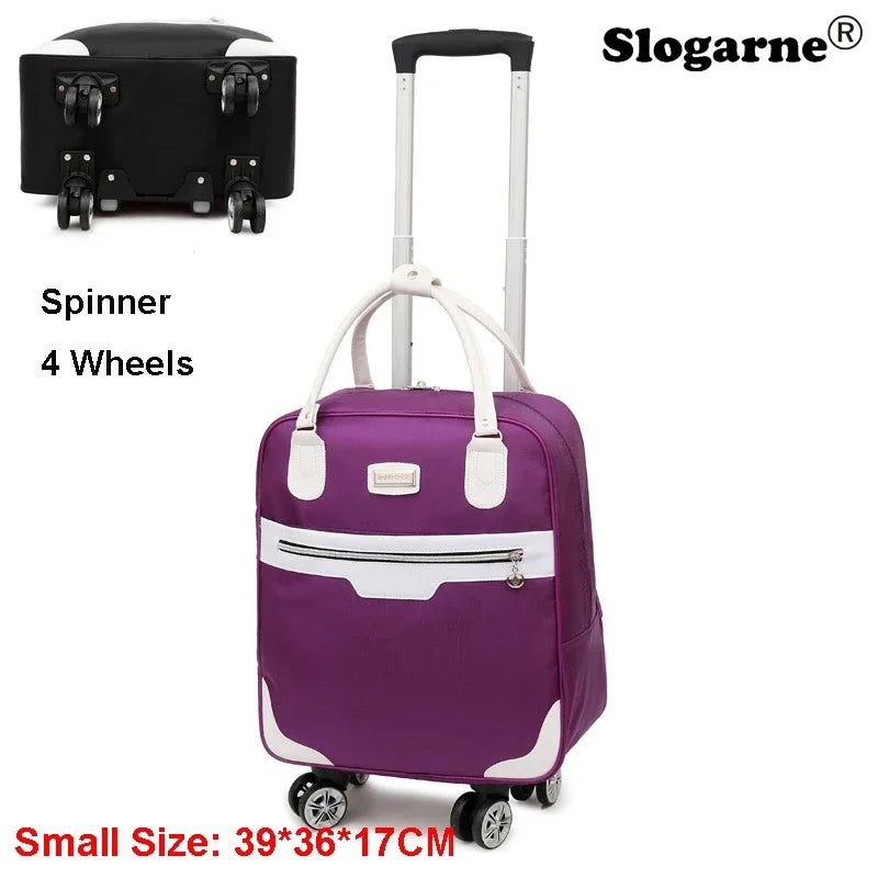 Fashion Rollkoffer Damen 4 Räder Spinner Reisetaschen Herren Geschäftsreise-Taschen Oxford-Koffer Wasserdichte Trolleys