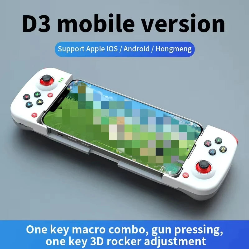 Kabelloser BT 5.0 ausziehbarer Gamecontroller für Mobiltelefon Android IOS Gamepad Joystick Eat Chicken Gamepad für PS4 Switch PC