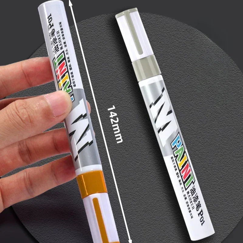 Stylo de retouche pour rayures de voiture, marqueur de peinture étanche, entretien des pneus de voiture, automobile, noir, blanc, rouge, argent