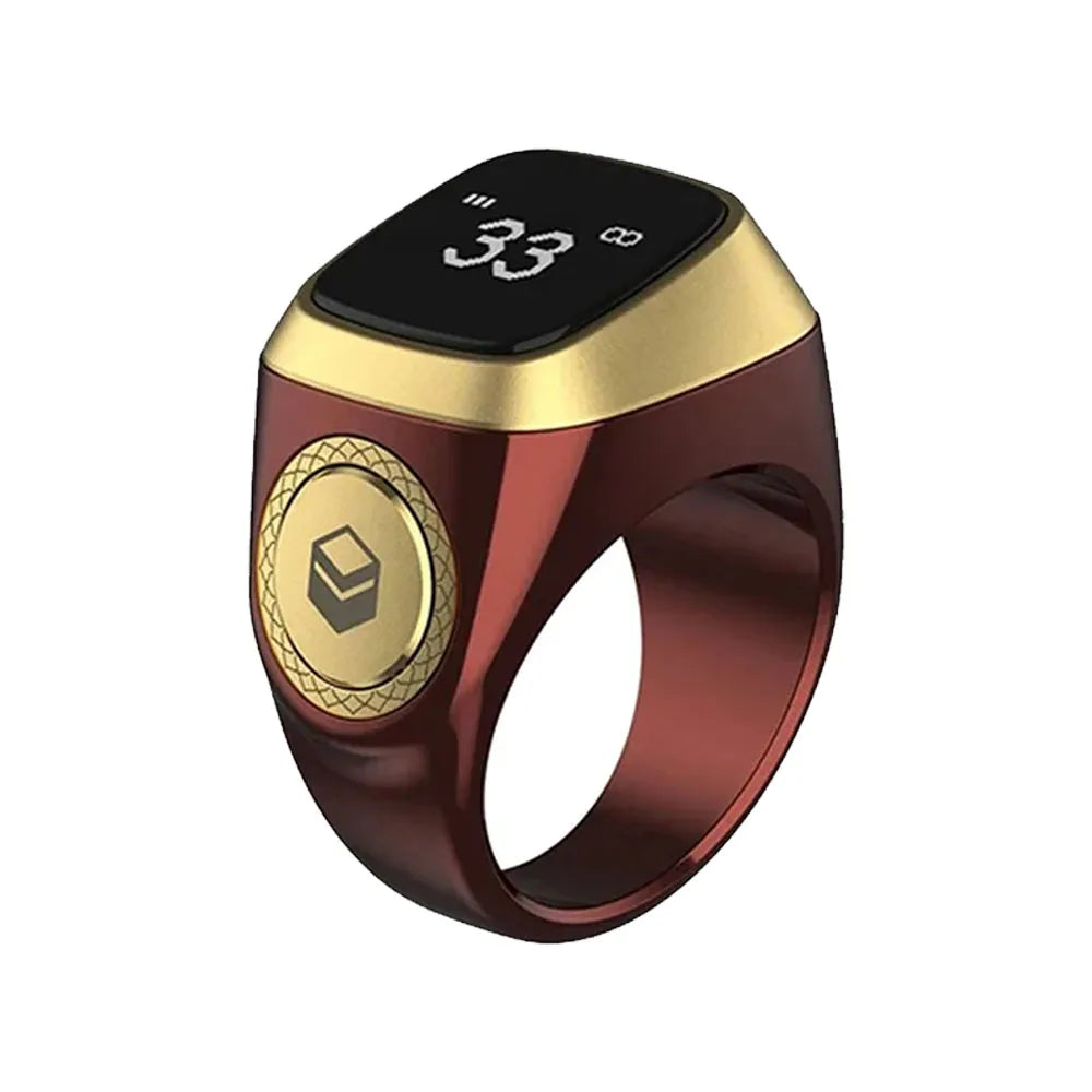 Bague Smart Zikr Qibla 2026, éloge, tasbih, compteur numérique électronique pour musulmans, rappel de vibration à 5 heures de prière, étanche