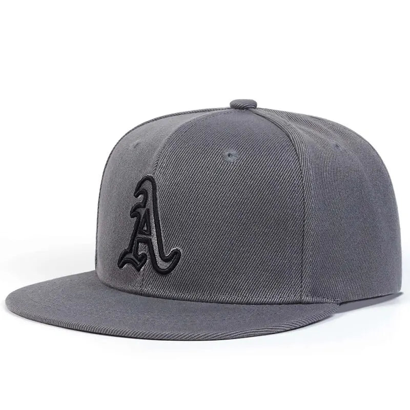 Chapeaux hip-hop brodés de l'alphabet gothique unisexe, casquettes de baseball décontractées réglables, chapeau de soleil