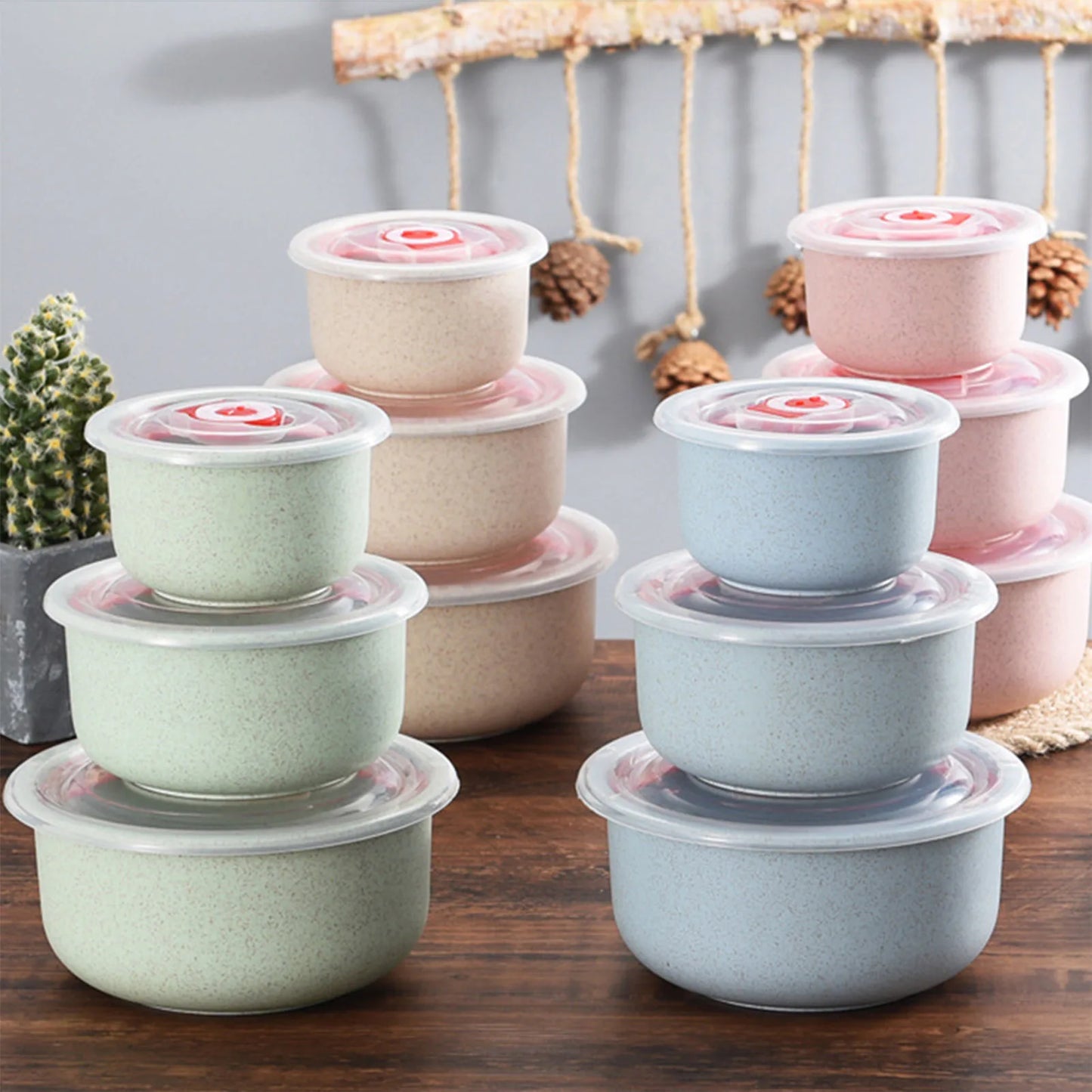3 boîtes de conservation alimentaire Bento avec couvercle, boîtes de conservation micro-ondes pour cuisine, préparation de repas à emporter