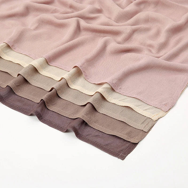 Neuer 170*70cm muslimischer Modal Hijab Viskose-Baumwoll-Schal für Frauen, einfarbig, Kopftuch, islamischer Turban, Haarband, Schleier