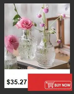 1 vase en cristal d'imitation, vase en plastique transparent créatif anti-chute, pot de fleurs transparent durable, vases de décoration modernes pour la maison