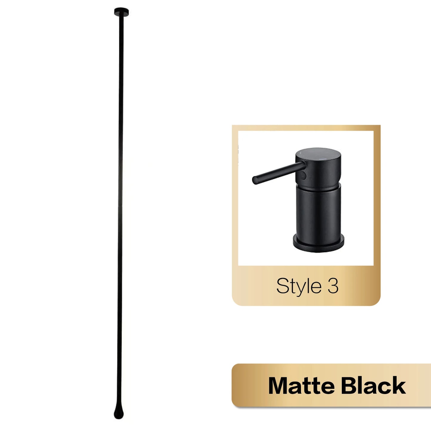 Robinet de salle de bain de luxe haut de gamme en laiton noir, design mural, mitigeur monocommande chaud et froid à double trou pour lavabo et baignoire