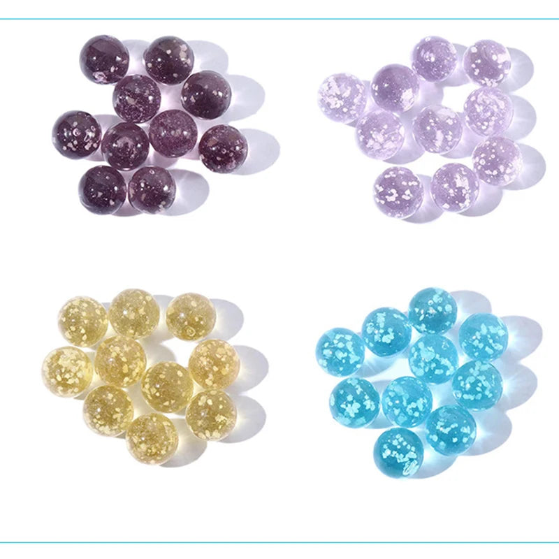 10 30 Pcs Luminous Glass Balls Toy 16mm Small Marbles Toys Pinball Machine Beads For Console Game