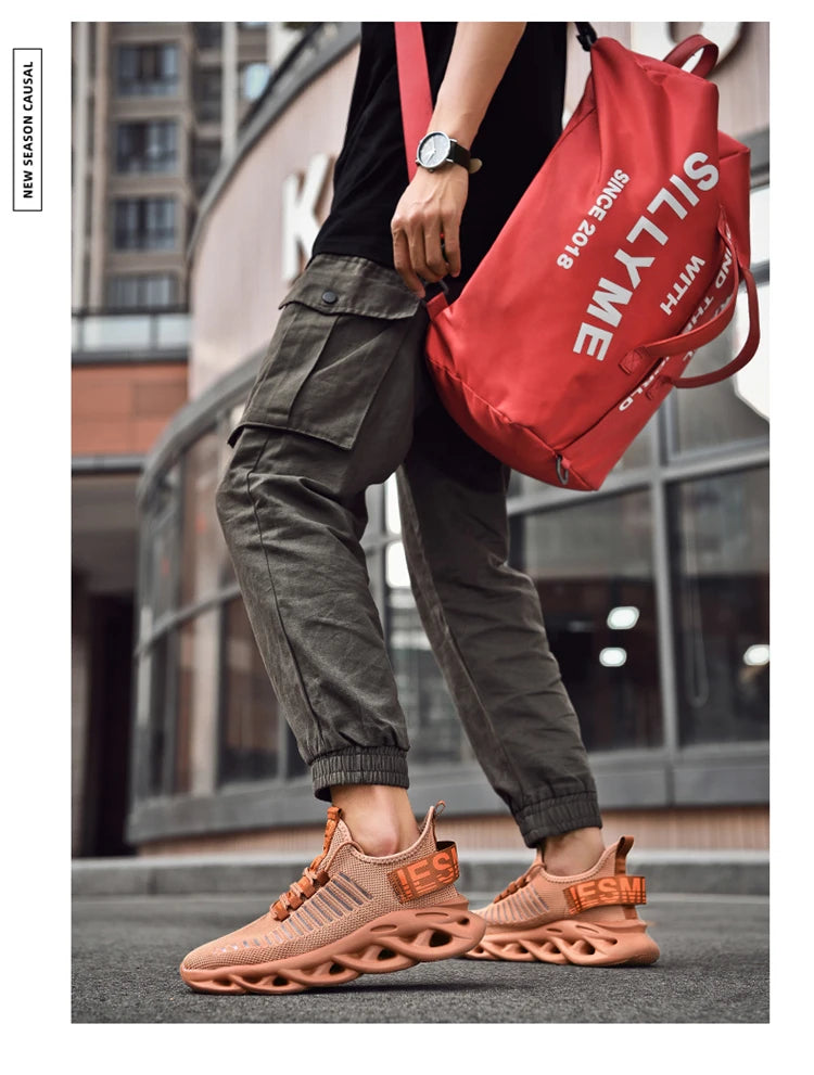 Atmungsaktive Freizeit-Sportschuhe für Frühling und Sommer, leichte, flache Lauf-Slipper für Damen und Herren
