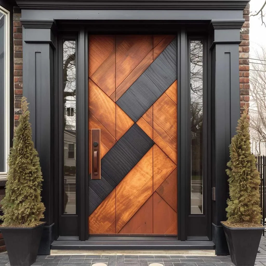 Portes principales prix usine pour la sécurité domestique, portes en aluminium au design moderne avec verre trempé pour villa, porte d'entrée personnalisée