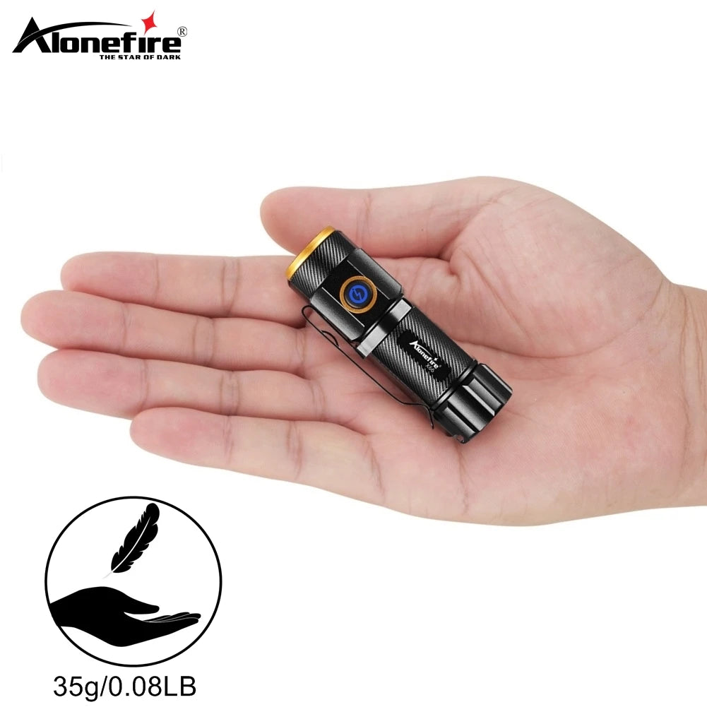 Mini Flashlight High power LED Palm Light Usb Rechargeable Pocket Outdoor Hiking Travel Home Magnet Work lamp Gift Small Torch