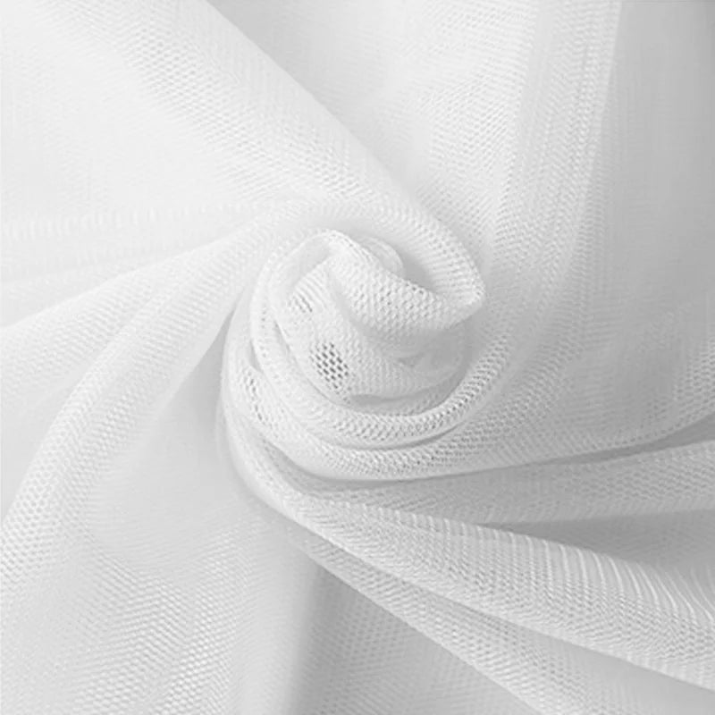 Tissu de Tulle à Mailles Douces Encrypté pour Coudre Décorations de Mariage Rideaux Moustiquaires Robe de Mariée Tissus de Couture DIY1m/5m/10m