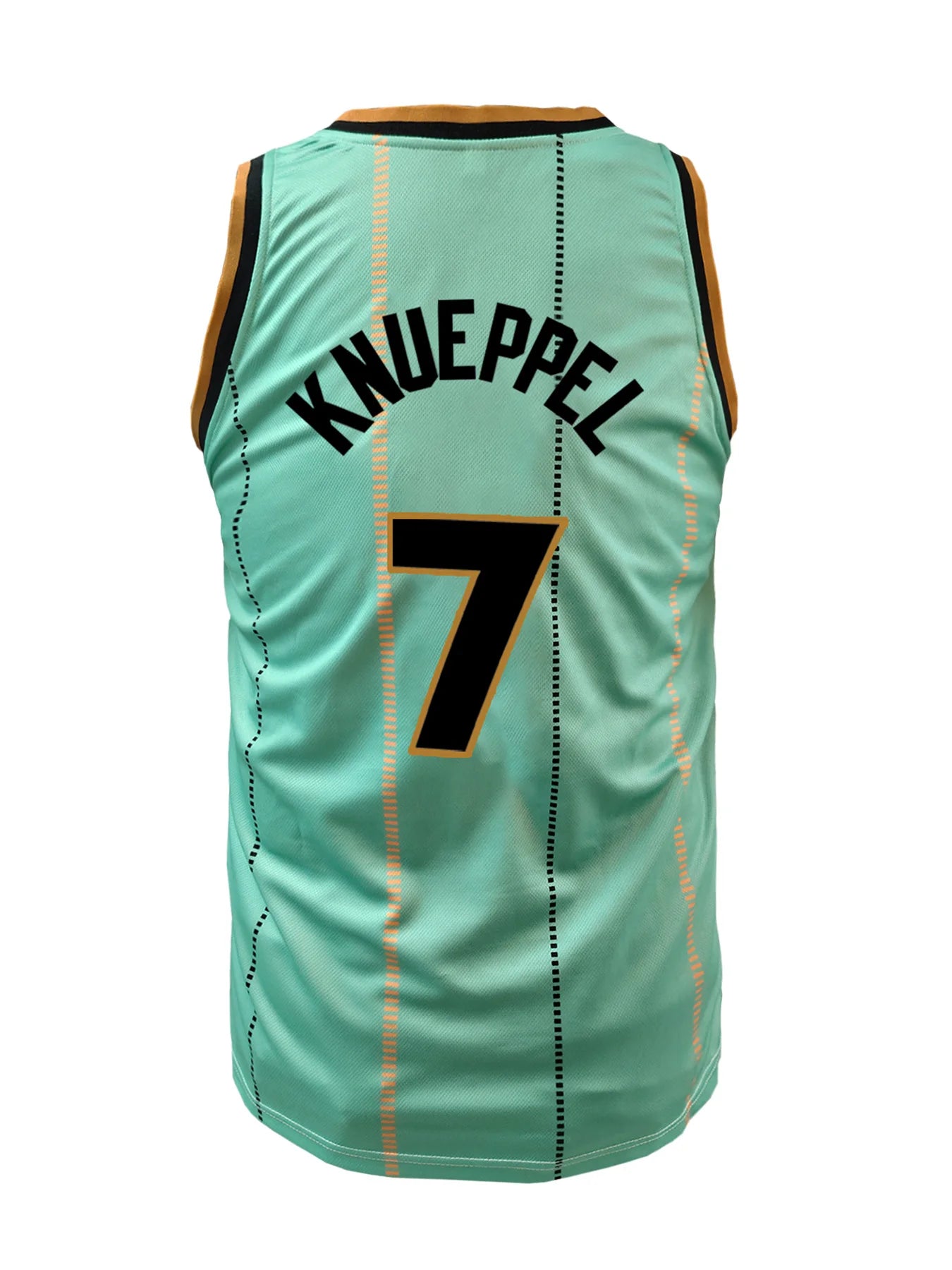 Maillot de basket-ball bleu lune #7 pour homme – Sans manches, respirant avec broderie de lettres contrastées, décontracté, tenue de sport
