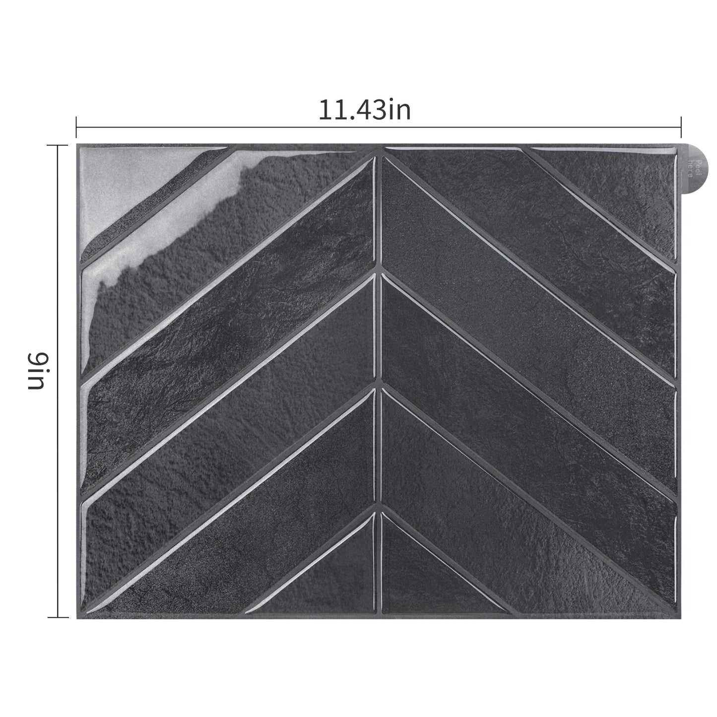 5/10 Blatt 3D Selbstklebende Tapetenfliesen zum Abziehen und Aufkleben DIY Wandfliesen