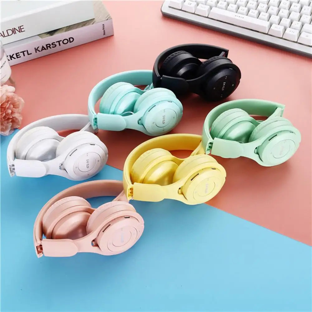 Écouteurs sans fil Bluetooth pour enfants, Casques stéréo pliables, Casques de jeu supra-auriculaires pour Android iOS