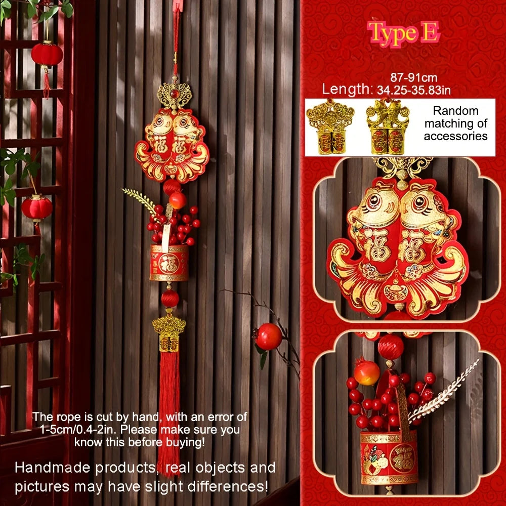 Chinesisches Neujahr 2026 Dekorationen Chinesisches Frühlingsfest Hängender Anhänger Tür Wand Ornament Traditionelle chinesische Raumdekoration