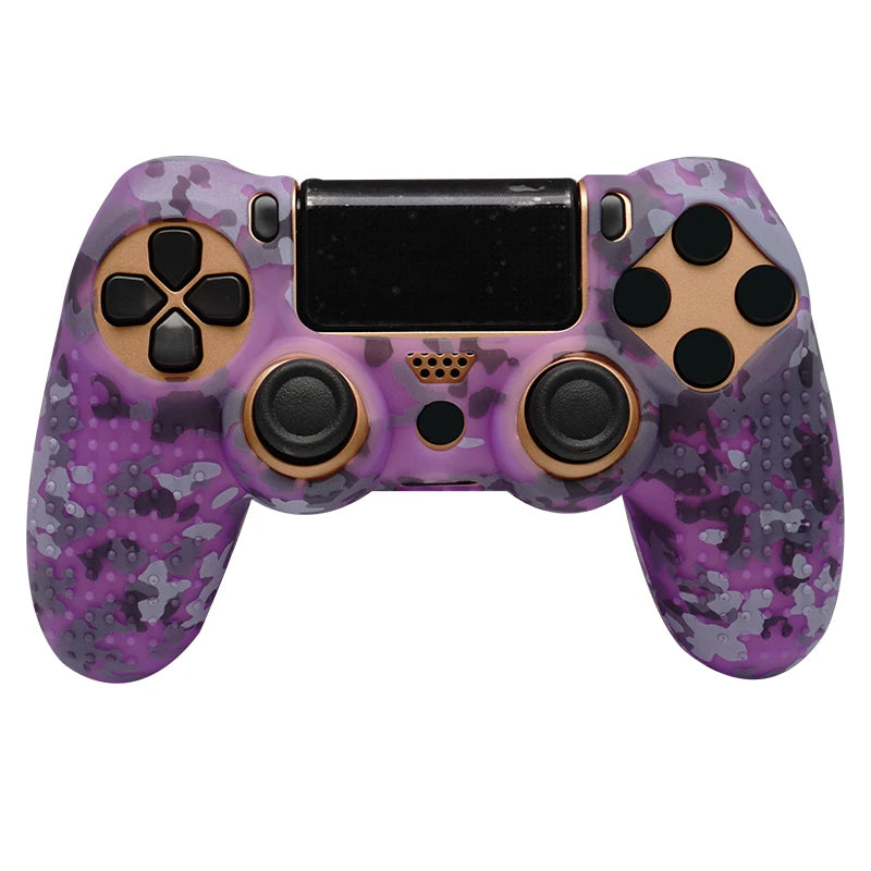 Coque de protection antidérapante en silicone souple pour manette SONY Playstation 4 PS4, compatible avec les gamepads PS4 Pro Slim