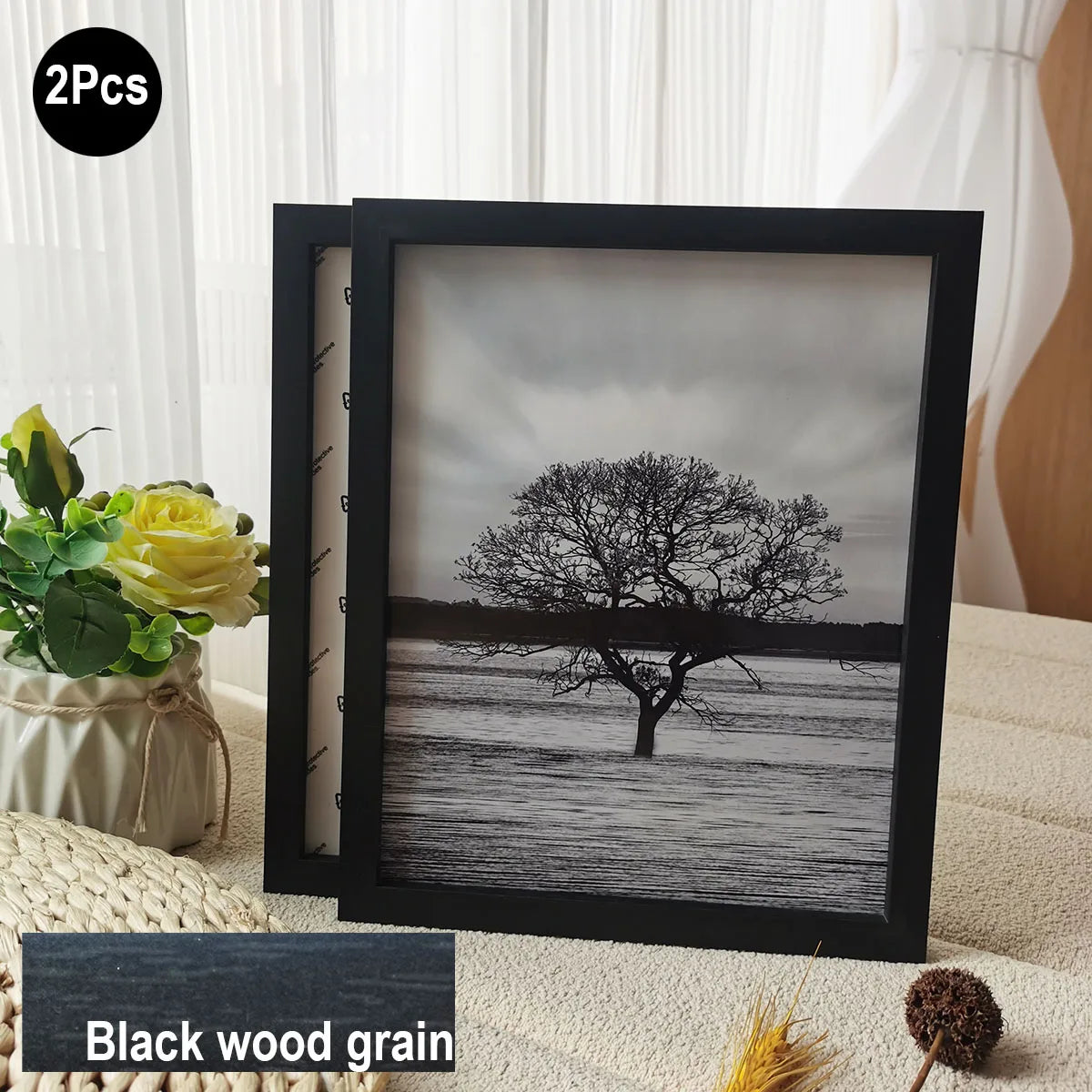 2Pcs Wood Photo Frames For Picture Wall 10X15 15X20 20X25 A4 Pictures Frame Stand For Pictures Photo Decor Commemorative Gift