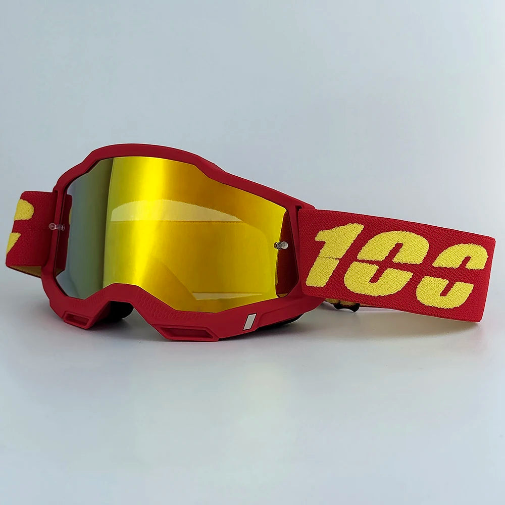100 Motocross Goggle Glasses MX Off Road Masque Helmets Goggles Ski Sport Gafas for Motorcycle Dirt Bike Glasses and bag