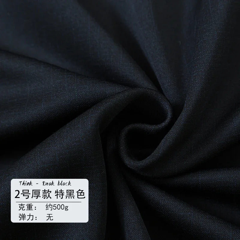 Tissu de Costume Élastique Haute Densité Mince Épais Manteau Pantalon Jupe Vêtements Design Tissu Anti-Boulochage Anti-Décoloration Vente en Gros au Mètre