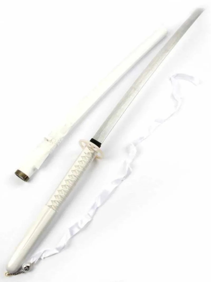 104cm Anime Bleach Katana Kuchiki Rukia Sword Cosplay Prop Wooden Ninja Knife Real Size Japanese Katana Samurai Sabre Kid Toy