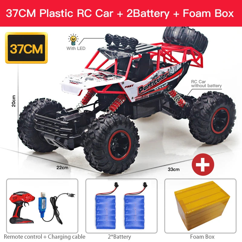 ZWN 1:12 / 1:16 4WD RC Auto mit LED-Lichtern 2.4G Funkfernsteuerung Autos Buggy Offroad-Kontroll-LKWs Jungen Spielzeug für Kinder