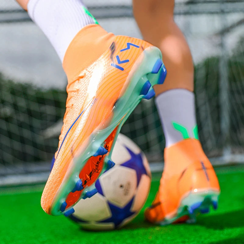 Neue hochwertige Herren Fußballschuhe TF/FG Trainingsfußballschuhe Ultraleichte rutschfeste Turf-Fußballschuhe Chuteira Campo
