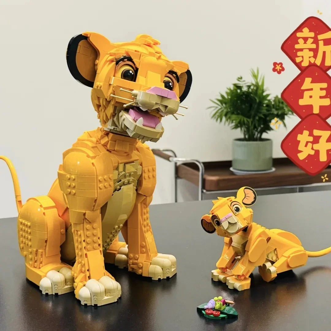 Créatif Le Lion Modèle Blocs de Construction Briques Ensemble Idée Cadeau pour Adultes et Fans de Cinéma Fête des Enfants Cadeaux de Noël 1445 pièces