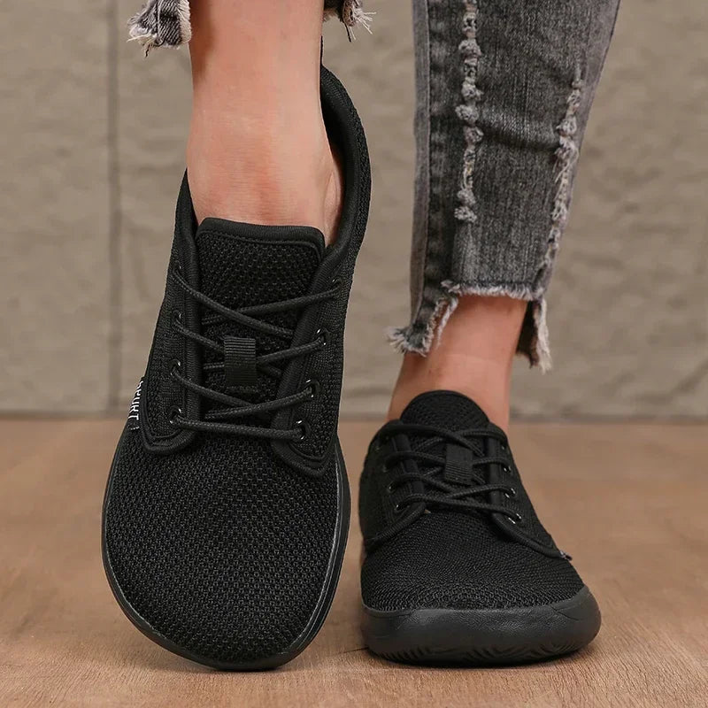 2025 Summer Men's Running Shoes Barefoot Fitness Mesh Sports Shoes Women Flat Bottom Wide Foot Shoes Slow Running Brand Sneakers