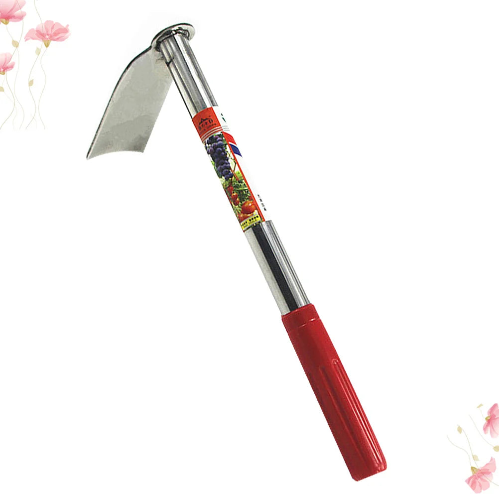 Stainless Steel Hand Hoe Lightweight Metal Garden Tool For Weeding Planting Digging Small Steel Hoe Garden Accessories