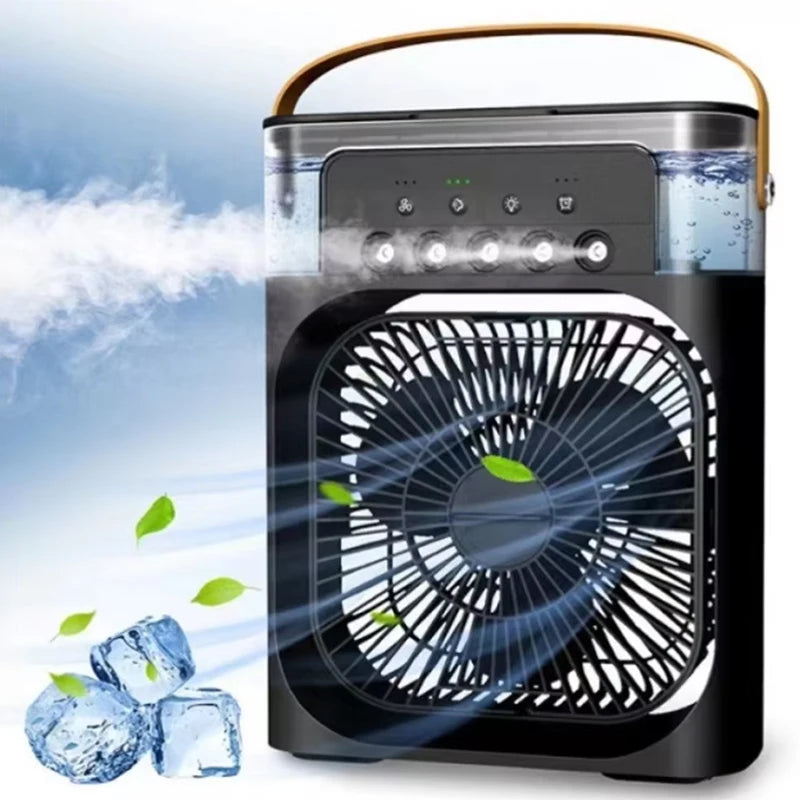 Ventilator Tragbarer Luftkühler Klimaanlage Luftbefeuchter mit 500 ml Wassertank Leiser Nebel-Wassersprühventilator für Zuhause, Zimmer, Camping, Auto, Büro