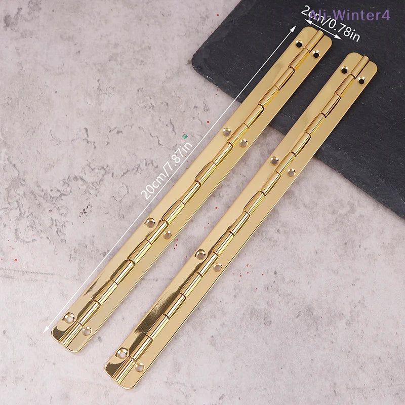 【Winter4】2 Pcs Hinge Hinges For Crafts Heavy Duty Piano Cabinet Box Long Window Iron Furniture Door And Window Hinge Long Hinge