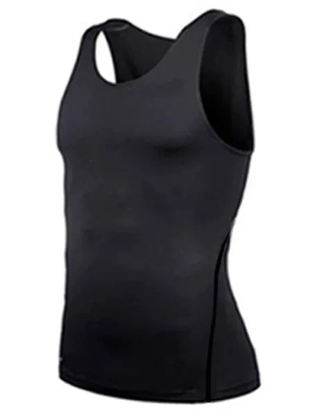 Herren Kompressionsshirt Ärmelloses Tanktop Herren Schnelltrocknend Workout Fitness Gym Baselayer Unterhemd Bodybuilding Laufweste