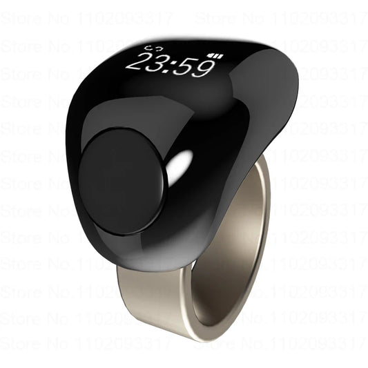 Smart Tasbeeh Zikr Ring Titanium Alloy Islamic Tally Smart Digital Counter for Muslims Praise Prayer Reminder Magnetic Charging