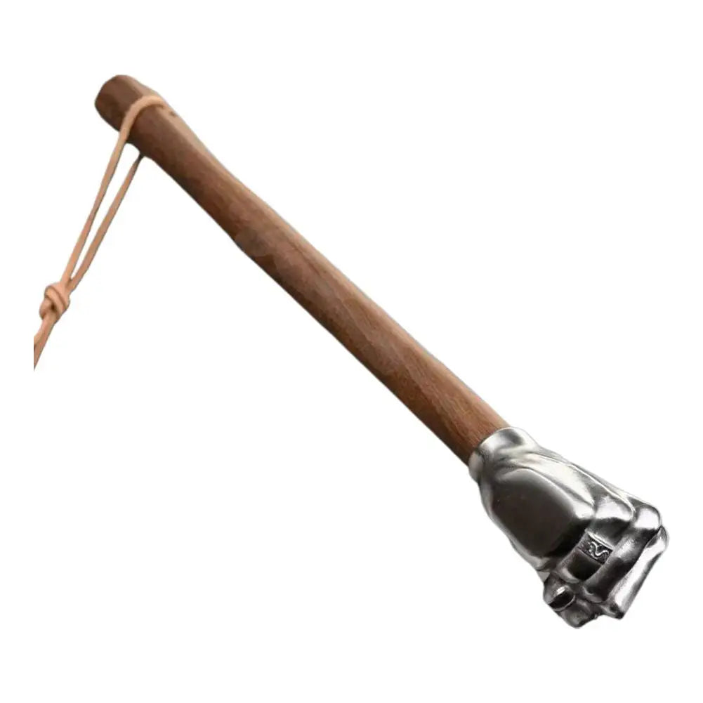 NEU Edelstahl Faustform Hammer Holzgriff für kreatives Zuhause Outdoor Camping Nagelhammer dekoratives Ornament Geschenk