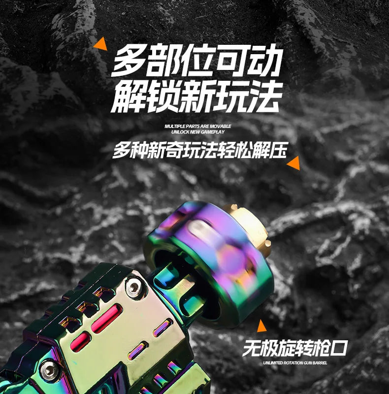 EDC Metall Multi Spielbarkeit Ratsche Flip Antistress Spielzeugpistole Auswurfschale Stressabbau Fidget Spinner Fidgeting Spielzeug Geschenke