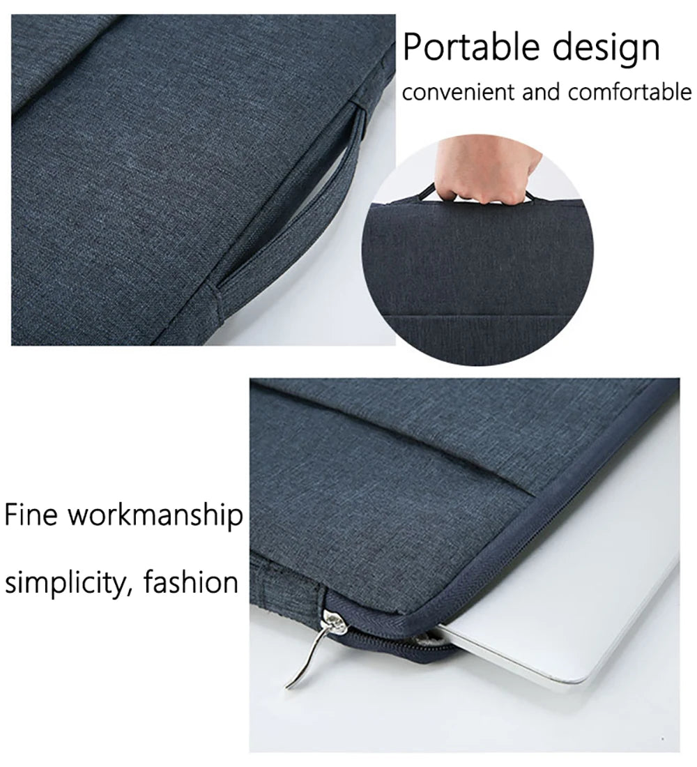 Housse Portable pour Ordinateur Portable, Étui Souple 11 12 13 14 15 15.6 16 Pouces pour MacBook Huawei Xiaomi HP Dell Lenovo