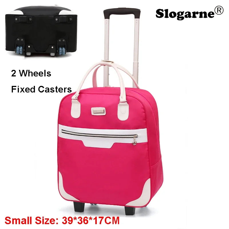 Fashion Rollkoffer Damen 4 Räder Spinner Reisetaschen Herren Geschäftsreise-Taschen Oxford-Koffer Wasserdichte Trolleys