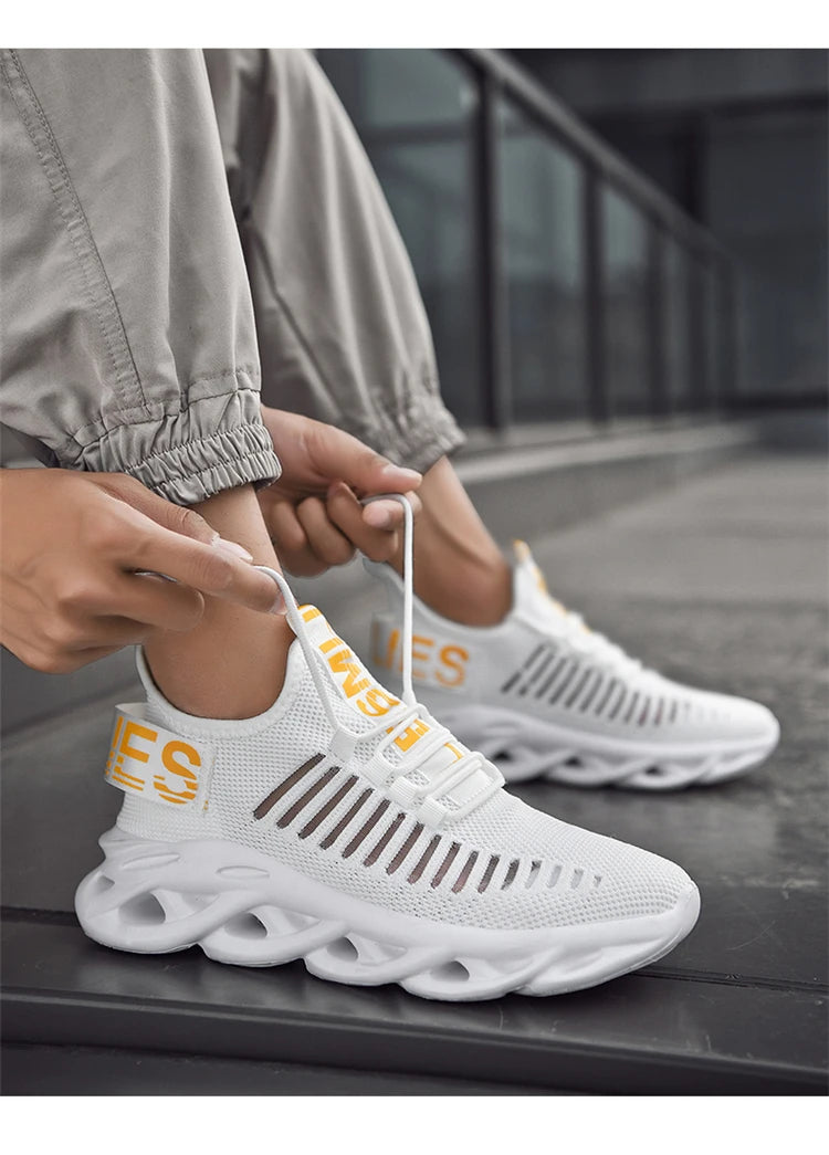 Atmungsaktive Freizeit-Sportschuhe für Frühling und Sommer, leichte, flache Lauf-Slipper für Damen und Herren