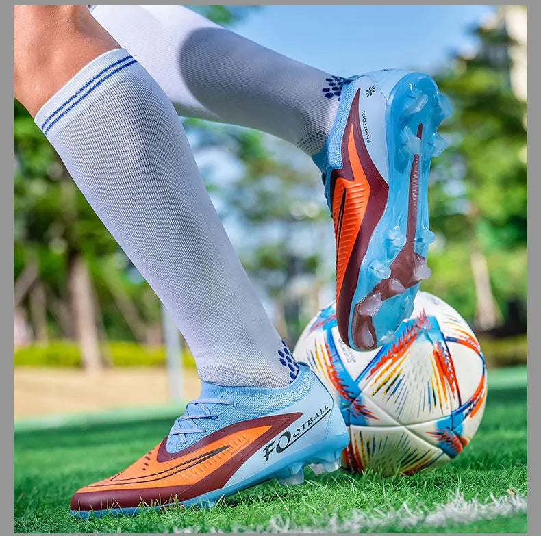 H08-1 Professionelle Herren-Fußballschuhe Training Rutschfeste Stollenschuhe TF/FG Fußballschuhe Chuteira Campo für Männer 35-45