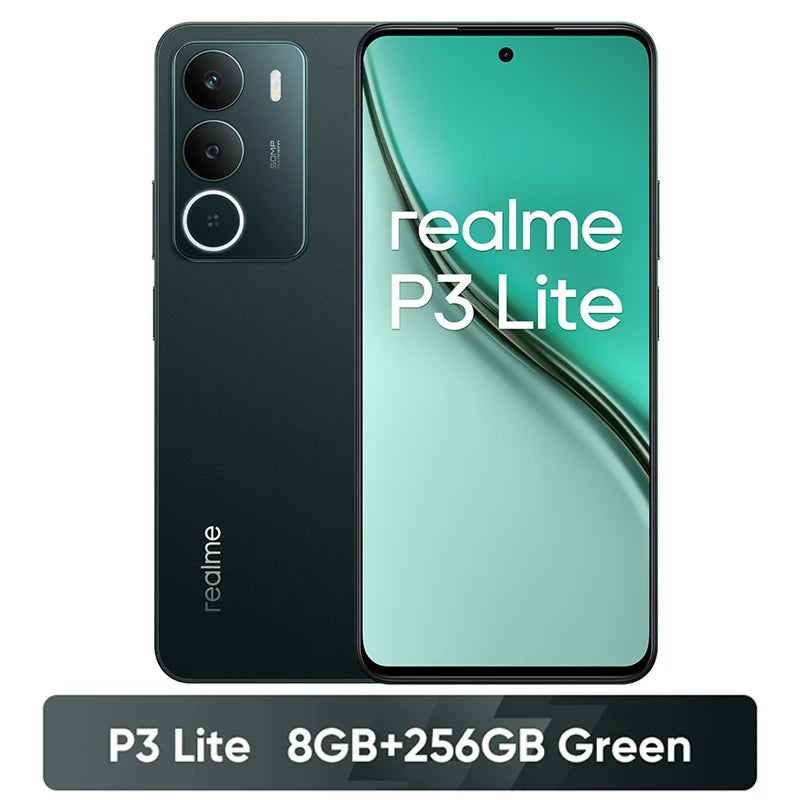 [Neu] realme P3 Lite Smartphone 6300mAh Akku 15W Ladung 6.67" 120Hz Display 50MP AI Kamera Octa-Core Prozessor NFC