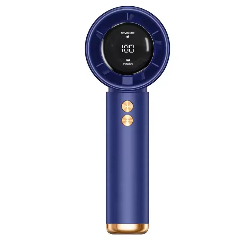 Handventilator Tragbarer Turboventilator Luftkühler 100-Stufen-Einstellung Hochgeschwindigkeitsventilatoren Mini-Handventilator für Zuhause, Reisen, Outdoor-Camping
