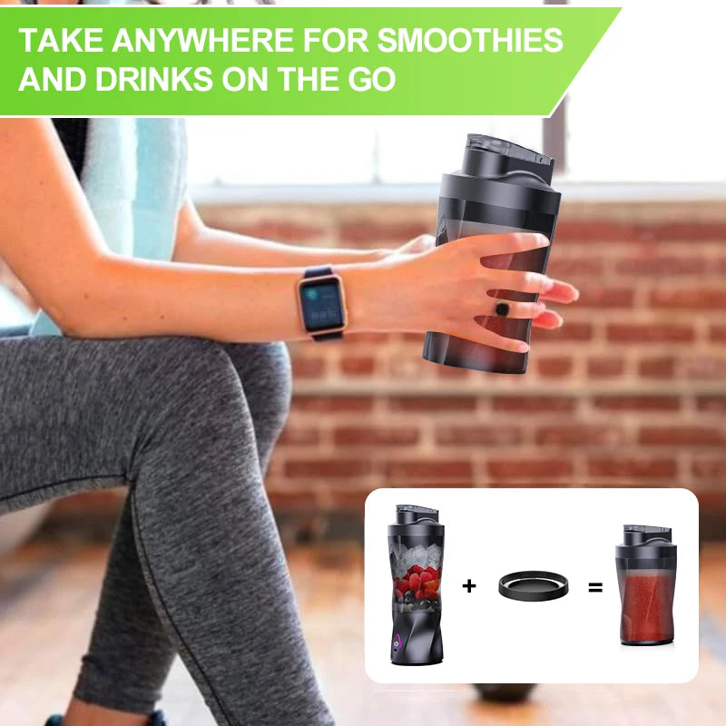 Mixeur Presseur Électrique Portable Fruits Frais 700ML Multifonctionnel USB Rechargeable Shakes Smoothies Blender Tasse Mixeur Extérieur