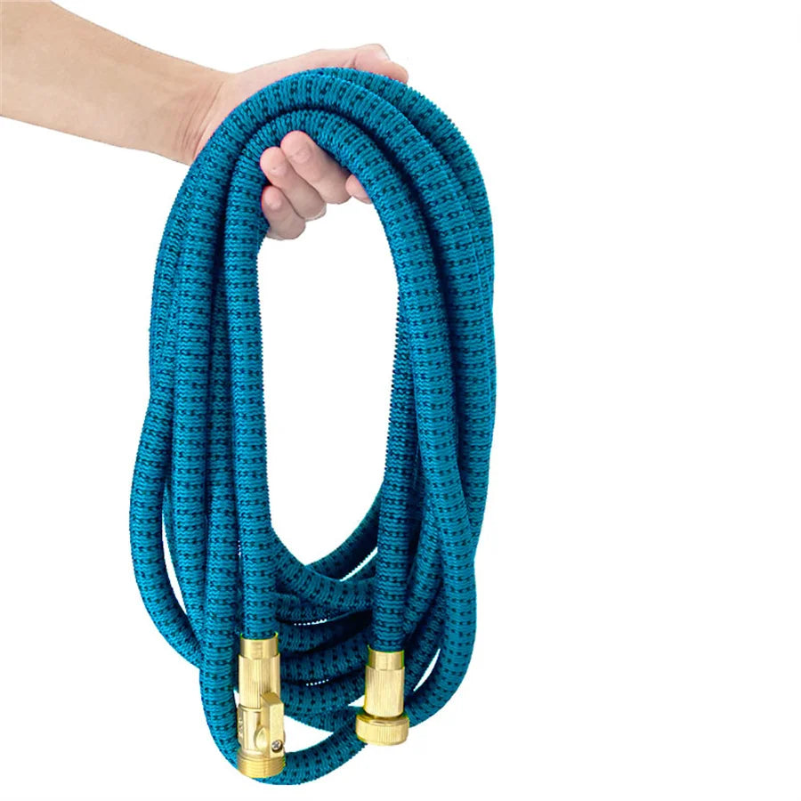 Tuyau d'arrosage extensible magique pour jardinage et nettoyage, 3/4", connecteur, tête d'arrosage, dispositif d'arrosage, sans nœuds.