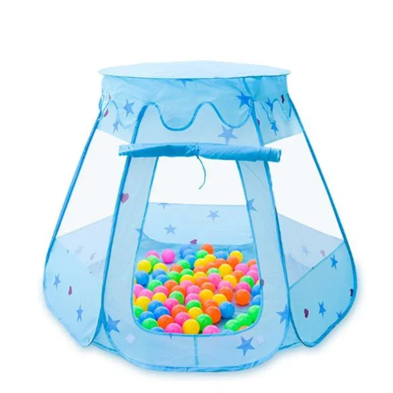 Tentes Château Pliantes Portables Tente de Jeu pour Bébé et Jeune Enfant Rose Bleu Jouets de Camping Décoration de Chambre Intérieure Extérieure Cadeau d'Anniversaire de Noël