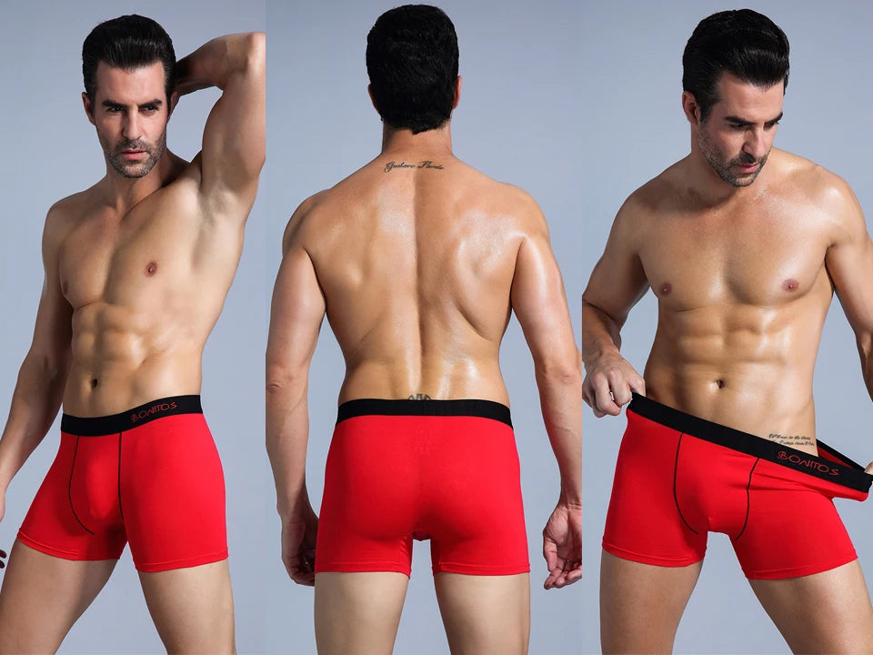 5 Stück Herren Slips Baumwolle Boxer Sexy Herren Boxershorts Unterwäsche Shorts Lose Herren Boxershorts Set Familienunterwäsche Marken