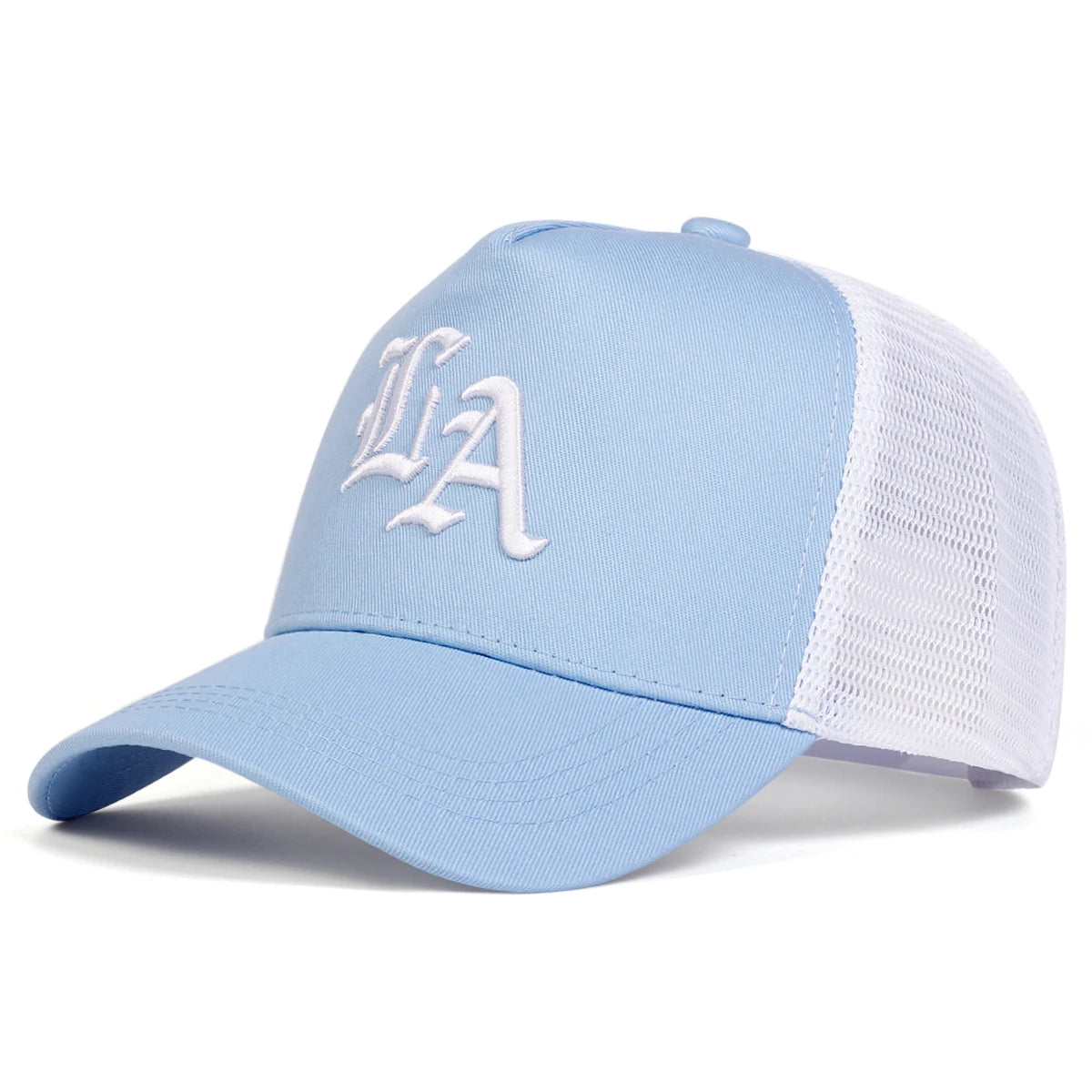 Unisex LA Stickerei Baseball Netzkappen Hip Hop Cap Frühling Sommer Outdoor Verstellbare Freizeithüte Sonnenhut