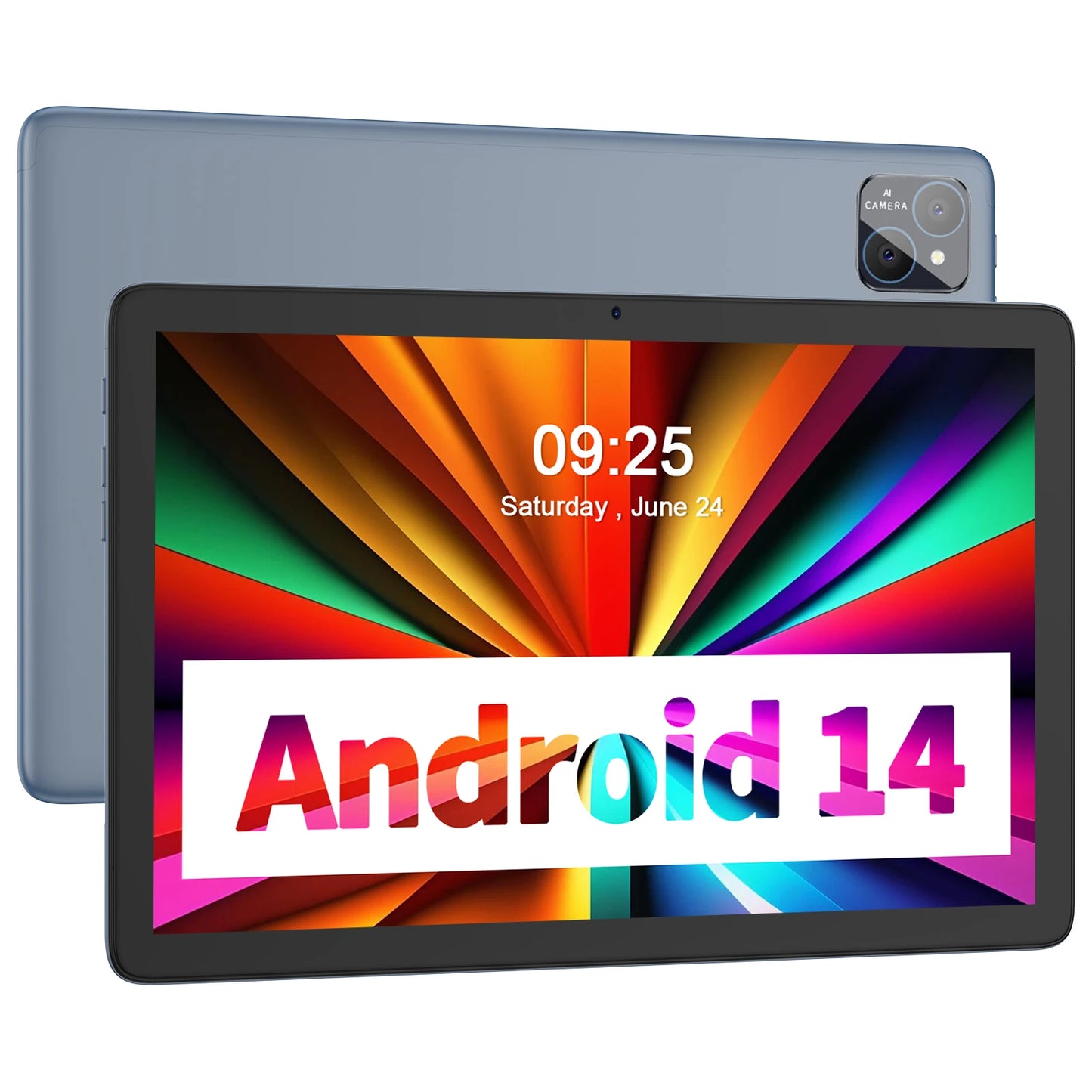 PRITOM TAB11 Android 15 Tablet 10 Zoll, 8GB(4+4 erweiterbar) RAM + 128GB ROM, Octa-Core, 5G WiFi, mit Tastatur, Maus, Hülle
