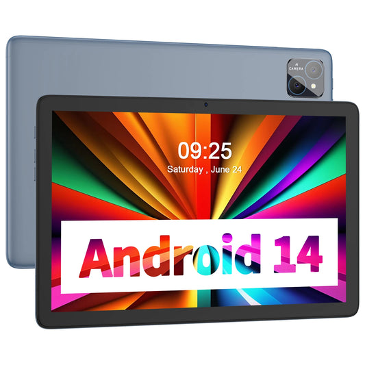PRITOM TAB11 Android 15 Tablet 10 Zoll, 8GB(4+4 erweiterbar) RAM + 128GB ROM, Octa-Core, 5G WiFi, mit Tastatur, Maus, Hülle
