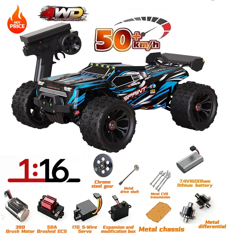 SG116MAX SCY9522 1:16 High Speed Drift Racing 80KM/H Brushless Motor 4WD 9522PRO 50KM/H RC Car Off Road Car Toys For Kid Gift