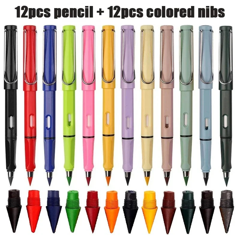 Color Eternal Pencil Can Be Wiped Magic Replace Head Eco Friendly Student Painting Kids Gift Draw School Supply Gifts